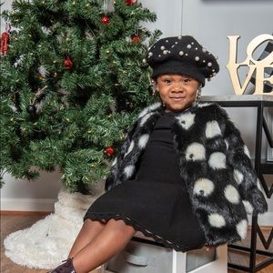 Kate Spade toddler faux fur coat